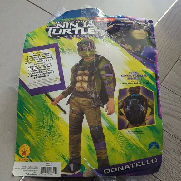 Kids Ninja Turles Donatello Costume - Green and Purple - Size 4-6 BNWOT - Picture 1 of 4